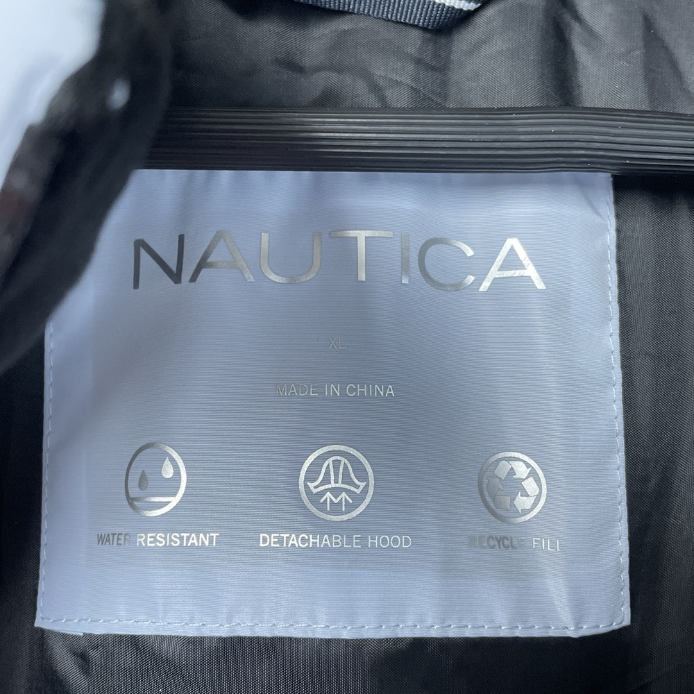 Nautica Women's XL Puffer Jacket Light Blue Polyester c0366 - Picture 2 of 7